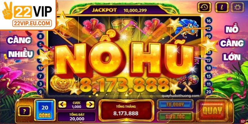 Nổ hũ là một dạng game slot trực tuyến nổi bật, vô cùng hấp dẫn